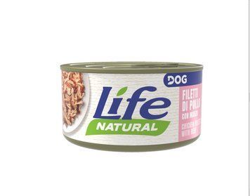 Консерва для собак класу холістик LifeDog fillets beef and chicken 90g, ЛайфКет 90гр Куряче філе з яловичиною 8034105420144 фото