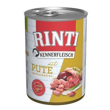 Rinti Kennerfleisch mit Pute РЫНТИ КЕННЕРФЛЯЙШ ИНДЕЙКА беззерновой влажный корм для собак - 400 г. 92525 фото