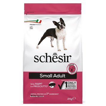 Schesir Dog Small Adult Ham ШЕЗИР ВЗРОСЛЫЙ сухой монопротеиновый суперпремиум корм для собак малых пород-2 кг ШСВМВ2 фото