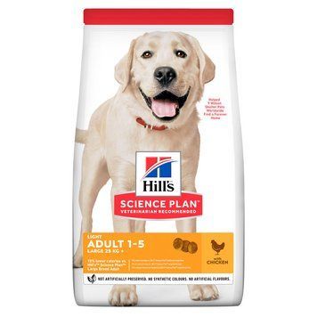 HILL'S SCIENCE PLAN Adult Light Large Breed Сухой Корм для Собак с Курицей - 14 кг 604372 фото