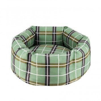 Лежак для тварин BronzeDog Comfort Круглий Зелений S 35 см 1212105 фото