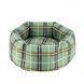 Лежак для тварин BronzeDog Comfort Круглий Зелений S 35 см 1212105 фото 1