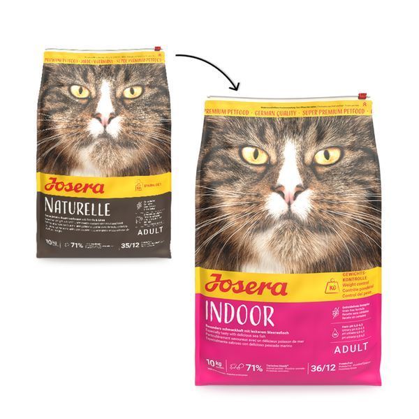 Сухой корм JOSERA Indoor (Naturelle) беззерновой для домашних и стерилизованных кошек 10 кг 4032254793984 фото