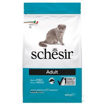 Schesir Cat Adult Fish ШЕЗИР ВЗРОСЛЫЙ РЫБА сухой монопротеиновый корм для котов -0,4кг ШКВР0.4 фото