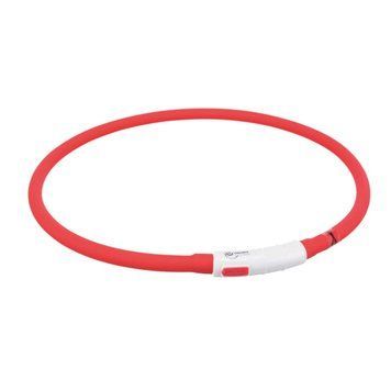 Нашийник TX-12643 Trixie Flash Light USB, що світиться XS-XL 70 см 10 мм червоний TX-12643 фото