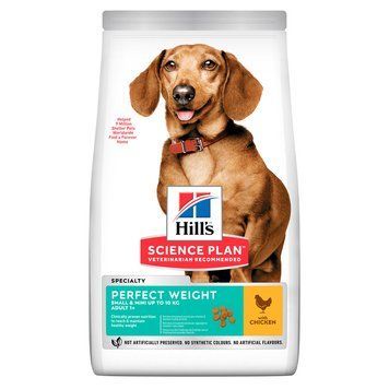 HILL'S SCIENCE PLAN Adult Perfect Weight Small & Mini Сухой Корм для Собак с Курицей - 1,5 кг 604255 фото