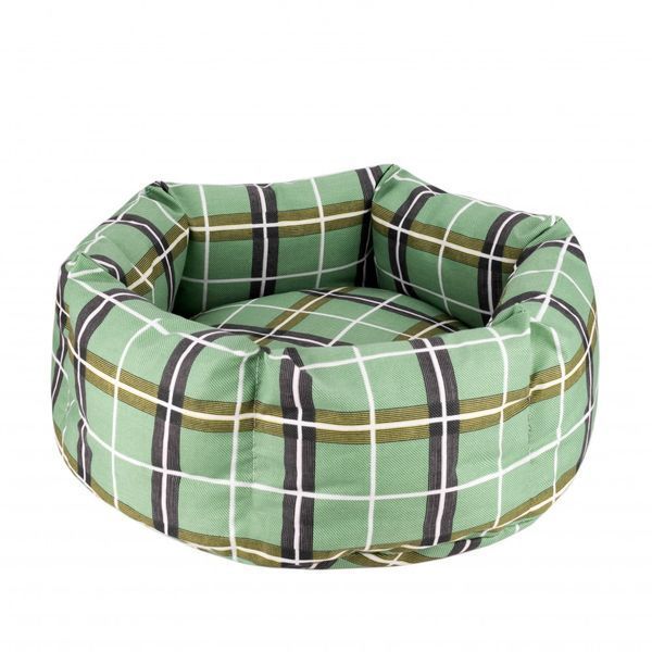 Лежак для животных BronzeDog Comfort Круглый Зеленый L 60 см 1232105 фото