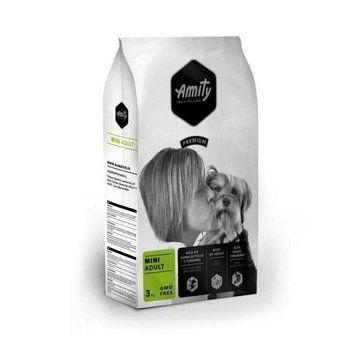 Amity Dog Mini Adult - сухий корм Аміті з куркою та ягням для собак дрібних порід - 3 кг 778    MINI 3KG фото