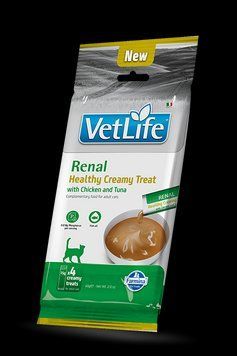 Farmina Фарміна кет кремові ласощі VET LIFE CAT RENAL CREAMY TREAT CHICKEN & TUNA 60 гр, 4x15 гр 193735/08996 фото