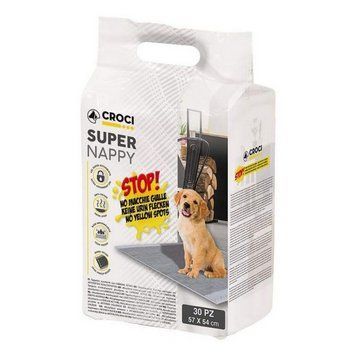Пеленки для собак одноразовые с активированным углем Super Nappy CROCI, 57х54 см, 30 шт C6028172 фото
