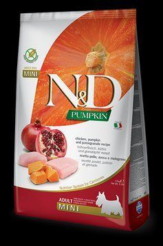 Сухой корм Farmina (Фармина) N & D Grain Free Pumpkin Dog Chicken & Pomegranate Adult Min i- 7 кг 156354/33635 фото