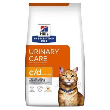Hill's PD Feline C/D Chicken дієта для зниження повторного утворення струвітних уролітів 3 кг 605890/607645 фото