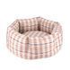 Лежак для тварин BronzeDog Comfort Круглий Бежевий L 60 см 1232114 фото 3