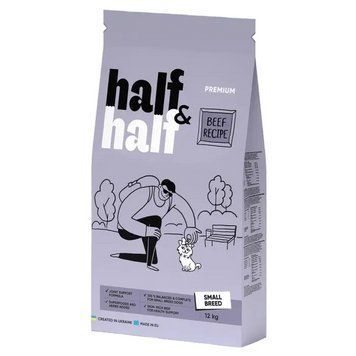 Сухий корм для собак Half&Half Small Breed 12 кг - яловичина 20734 фото