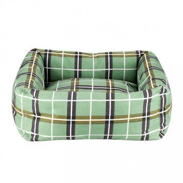 Лежак для тварин BronzeDog Comfort Квадратна Зелений S 40*40 см 1412105 фото
