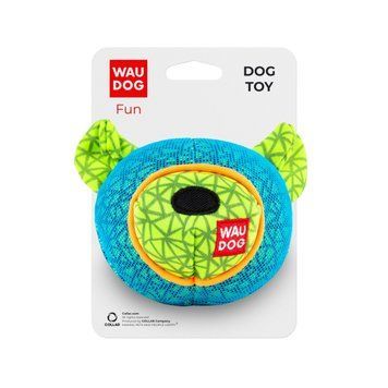 Игрушка для собак WAUDOG Fun, "Медведь", Голубая - 16 см 62052 фото