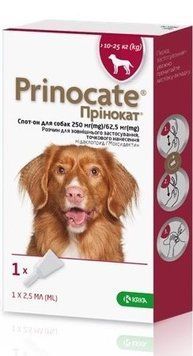 Prinocate Принокат краплі від зовнішніх та внутрішніх паразитів для собак від 10 до 25 кг - 1 піп. 2026 фото