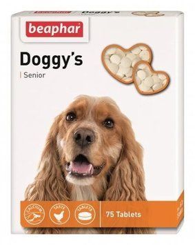 Beaphar Doggy's Senior - вітаміни для собак старше 7 років - 75 таб 11519 фото