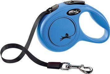 Flexi Classic XS повідець-рулетка для котів та собак до 12 кг, стрічка, 3 м, синій CL00T3.251.BL.20/3112 фото