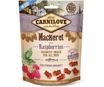 Carnilove Dog Crunchy Snack зі скумбрією та малиною для собак-200гр 100409/8875 фото
