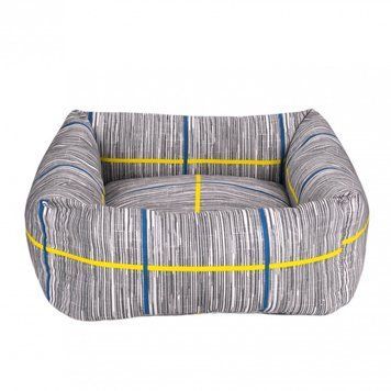 Лежак для тварин BronzeDog Comfort Квадратний Сірий M 55*55 см 1422111 фото