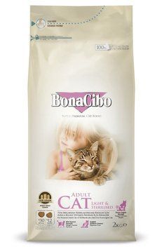 BonaCibo Cat Adult Light & Sterilized курки, анчоуси і рису для стерилізованих кішок - 2 кг BC406137 фото
