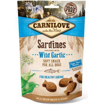 Carnilove Dog Soft Snack із сардиною та черемшею для собак-200гр 111371//8899 фото