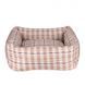 Лежак для тварин BronzeDog Comfort Квадратний Бежевий L 65*65 см 1432114 фото 1
