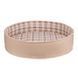 Лежак для тварин BronzeDog Comfort Круглий бязь-фетр Бежевий L 55*14 см 368114 фото 4