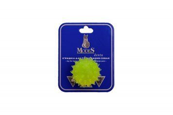 Іграшка для собак М'ЯЧ МІНА MODES Denta для собак жовта розмір XS-4см ЗС000164 фото