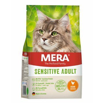 MERA Cats Sensitive Huhn &ndash; беззерновой корм для взрослых кошек с чувствительным пищеварением с курицей, 2 кг 038642 - 8630 фото