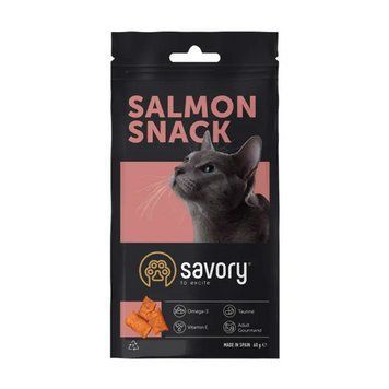 Лакомство для кошек Savory Snack Salmon 60 г (подушечки с лососем) 31454 фото