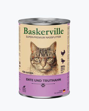 Baskerville Качка з індичкою для котів-400гр 21517 фото