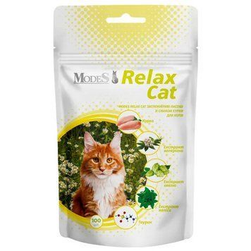 MODES Relax Cat Заспокійливі ласощі зі смаком курки для котів - 100 шт ЗС000335 фото