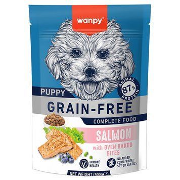 Wanpy Puppy Grain Free Salmon ВАНПІ ЛОСОСЬ ДЛЯ ЦУЦЕНЯТ сухий беззерновий корм-0,5 кг DFF-02-0,5 фото