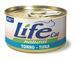 Консерва для кошек класса холистик LifeCat 85g Tuna, ЛайфКет 85гр Тунец в собственном соку 8034105422483 фото 1