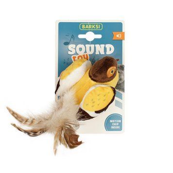 Іграшка для Котів Barksi Sound Toy Пташка з Датчиком Торкання та Звуковим Чіпом 17 см G70042A1 фото