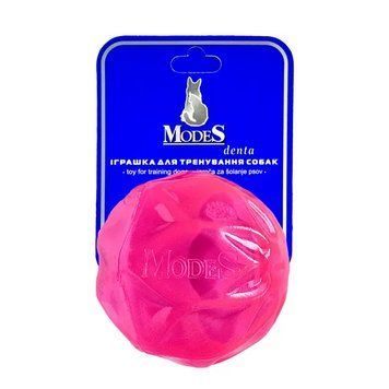 Мяч с пищалкой розовый размер 6см, игрушка для собак, MODES ЗС000348 фото