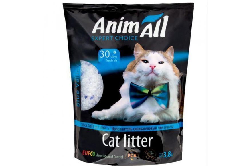 AnimAll Expert Choice - сілікагелевой наповнювач для кішок (блакитні гранули) - 3,8 л 180205 фото