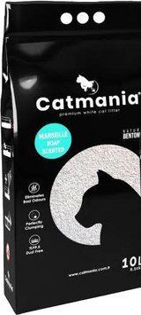 Catmania Бентонітовий наповнювач для кішок із запахом марсельського мила, бірюзові гранули, 10 л (8,5 кг) 2276 фото