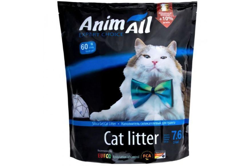 AnimAll Expert Choice - сілікагелевой наповнювач для кішок (блакитні гранули) - 7,6 л 42035 фото