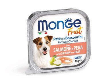 MONGE FRUITFRUIT лосось груша 100гр 70013246 фото