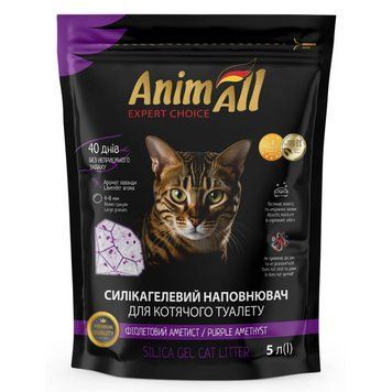 AnimAll PREMIUM Expert Choice Amethyst - сілікагелевой наповнювач для кішок - 5 л 42036 фото