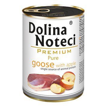 Консерва Dolina Noteci Premium Pure для собак алергіків з гускою та яблуком, 400 гр DN 400 (557) фото