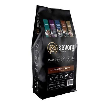 Сухий корм для собак Savory Large Breeds Fresh 12 кг - індичка та ягня 30242 фото