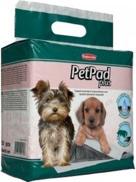 Пелюшки Padovan Pet Pad Plus з гігієнічним вугіллям для собак 60 x 60 см 10 шт PP00570 фото