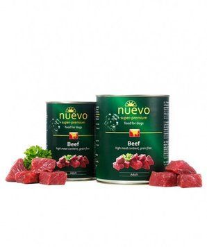 Вологий корм Nuevo Dog Adult Beef з яловичиною - 400 г 95004 (403) фото