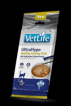 Farmina Фарміна кет кремові ласощі VET LIFE CAT ULTRAHYPO CREAMY TREAT SALMON з гідролізованим білком лосося 60 гр, 4x15 гр 193737/09047 фото