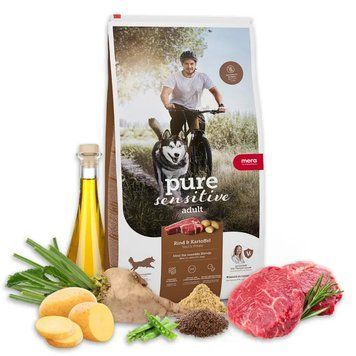 MERA PURE SENSITIVE FRESH MEAT DOG ADULT RIND & KARTOFFEL для собак з яловичиною та картоплею 1 кг 057481 - 7426 фото