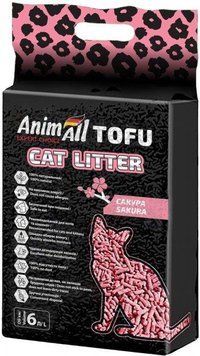 AnimAll TOFU Sakura - ТОФУ Сакура - соевый наполнитель для кошек - 6 л / 2,6 кг 158198 фото